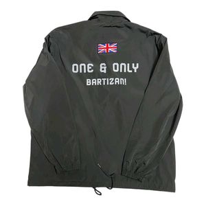 British Union Jack Back Logo Coach Jacket – Black"