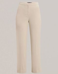 Classic pinkish Beige straight Trousers