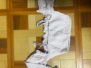Cute Checkered Crop Top