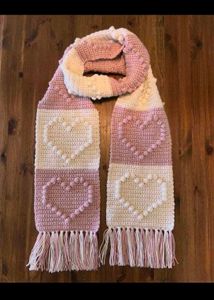 Handmade Scarf and handwarmer