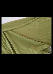 Green Embroidery Printed Fancy Saree (Women)