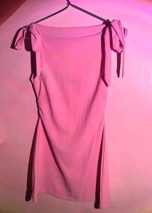 Savana Pink Tie-Strap Dress