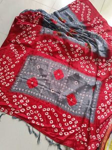 🆕 Bandhani Saree With Blouse Peace