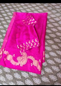 beautiful saree with blouse