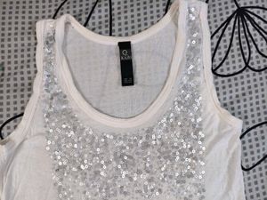 Sparkling White Tank Top