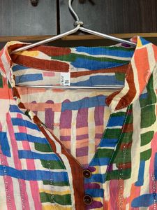 Colorful Patterned Tunic Top