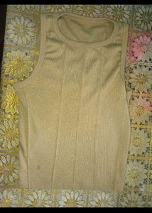 Tan Ribbed Tank Top