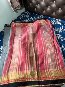 grey cotton saree with blouse