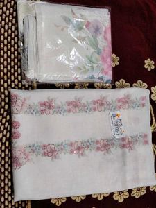 Elegant Floral Print suit with stone work