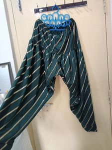 Its A New Suit With Gold Print (Bottle Green)