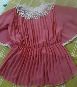 The Vintage Lace-Collar Peplum Top
