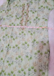 Light Green Floral kurti