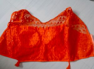 6)Free Size Blouse (Orange Color)