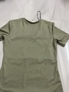 Stylish Sage Green Square Neck Top