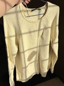 Soft Yellow V-Neck Sweater