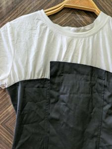 Chic Two-Tone Corset Top