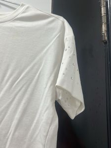 Sparkly White Crop Top