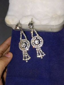 Sparkling Crystal Dangle Earrings