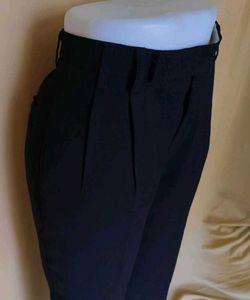 Unisex Black Straight Pants