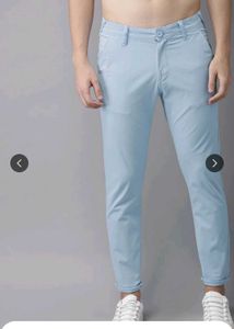 Men's Light Blue Slim Fit Chinos