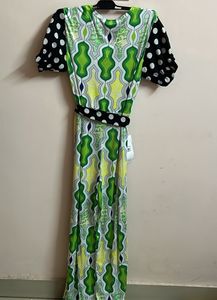 Stare Green Printed Jumpsuit
