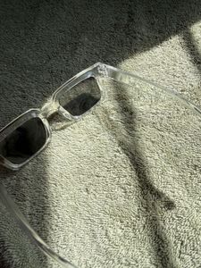 Clear Frame Square Sunglasses