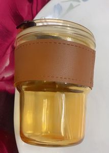 New Bamboo Joint Glass Cup with Lid &amp; Straw