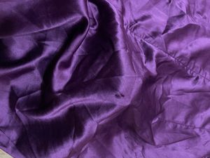 Elegant Purple Satin Dress