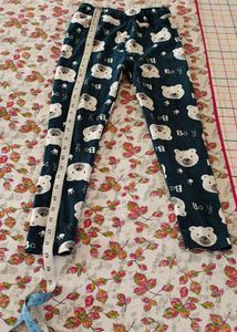 Blue Warm Legging For 5-6 Year Girl