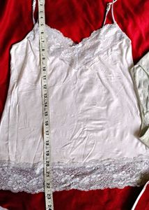 Lace Trim Cami Top With Penty