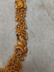 Intricate Peacock Design Necklace Set