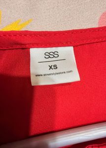 Viral Red Bell Sleeve Top