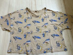 Cute Cartoon Print T-Shirt