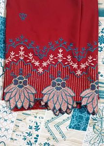 Beautiful Cut Work Embroiderd Dress Material