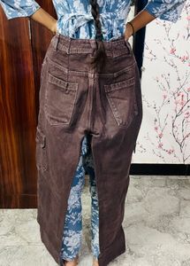 Brown Cargo Jeans