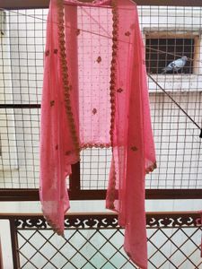 Front Back Fully Embroidered frock sharara set