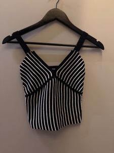 casual Striped Crop Top