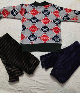 Girls' Sweater and2 Leggings Set