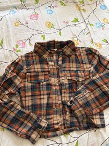 Plaid Button-Down Shirt Dress