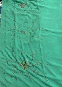 Beautiful Teal Saree