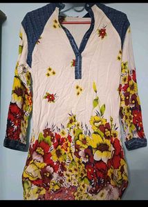 Floral Print Tunic Top
