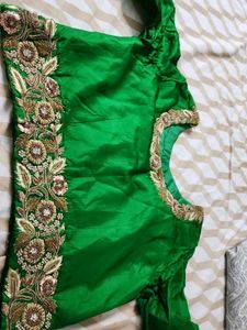 Emerald Green zardosi Embroidered blouse