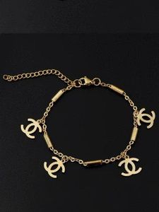 Elegant CC Charm Bracelet