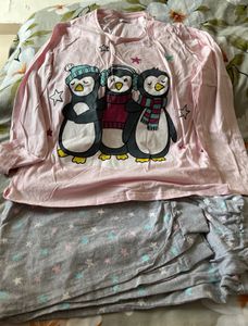 Cute Penguin Pajama Set