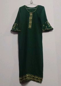 Embroidery Kurti Green 💚