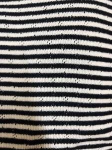 Leelin Korean B&amp;W striped top