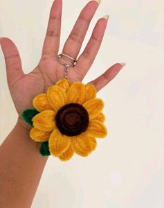 Cute Sunflower Keychain