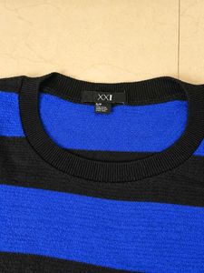 Blue &amp; Black Striped Sweater