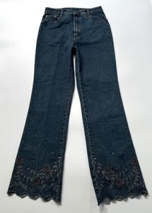 Vintage Embroidered Flare Jeans