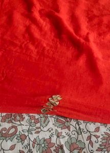 Elegant Red Embellished odhna